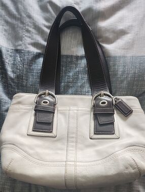 Vintage Coach Soho Leather Carryall Tote Bag